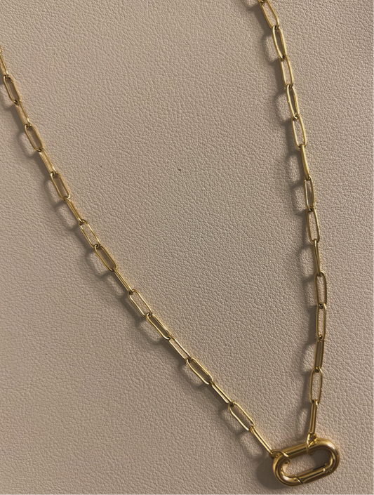 Lock charm necklace